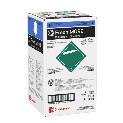 Imagem de GAS R438A FREON (MO99) CILINDRO DESCARTAVEL COM 11,350 KG CHEMOURS (D15444152)