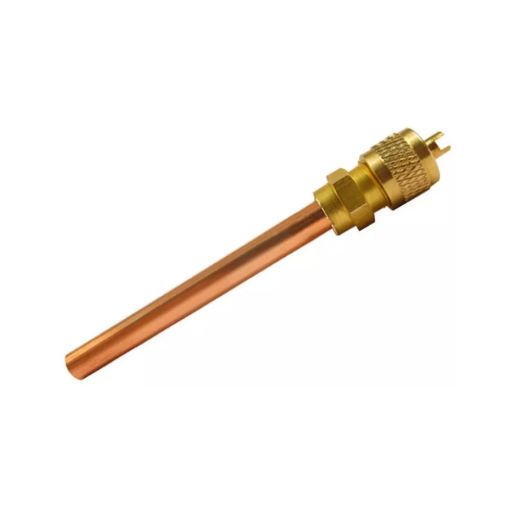Imagem de VALVULA SCHRADER ROSCA 1/4 SAE COM TUBO 100 MM DE COBRE 1/4 POL. PAREDE 0,7 MM ECOTOOLS (ET14100)