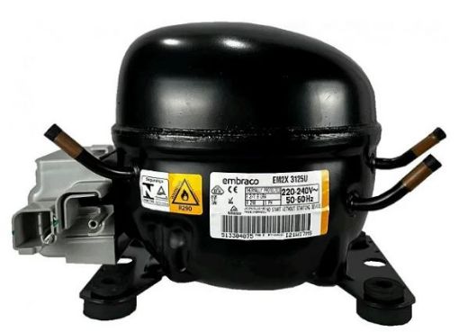 COMPRESSOR EMBRACO EM2X3125U 1/3+ HP 220V 1F R290 LBP MBP