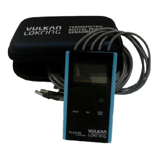 TERMOMETRO DIG PORT C/5 SENSORES VULKAN - VLCH-5S