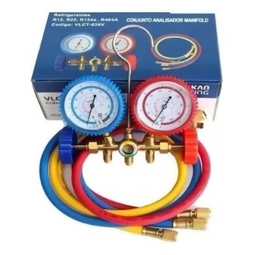 MANIFOLD C/VISOR R134A/22/12/404A VLCT636V VULKAN