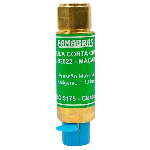 VALVULA CORTA CHAMA MACARICO OXIGENIO B2022