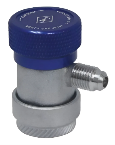 Imagem de ENGATE MANUAL R134A 1/4 FL BAIXA AZUL MASTERCOOL (82934-E)