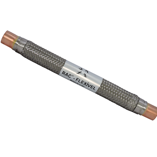 Imagem de FLEXIVEL MALHA INOX COM PONTA DE COBRE F-1.3/8 X 274MM (392MM DE PONTA A PONTA) RAC (027-108)