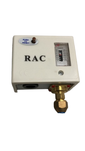 Imagem de PRESSOSTATO SIMPLES DE ALTA PRESSAO RAC PA5-M COM REARME MANUAL E DIFERENCIAL FIXO (045-106)