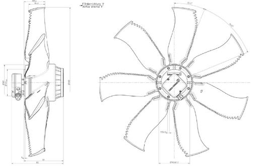 Imagem de MOTOR AXIAL SEM GRADE 800MM 3F FN080-6DA.6N.V7 (CORRENTE ALTERNADA) ZIEHL-ABEGG (153198)