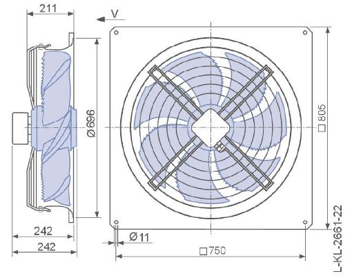 Imagem de MOTOR AXIAL COMPLETO 630MM 3F FN063-6DQ.4I.V7P1 (CORRENTE ALTERNADA) ZIEHL-ABEGG (157310)
