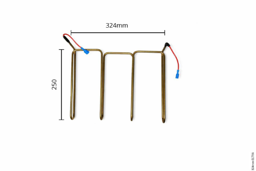 Imagem de RESISTENCIA TRINEVA TR 22838 220V 1F 1000W 324MM ELTRA