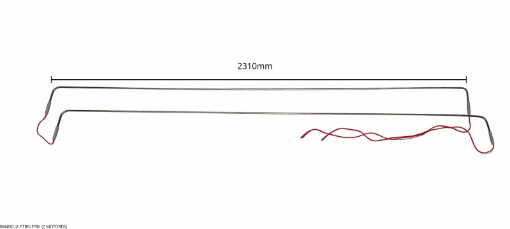 Imagem de RESISTENCIA BANDEJA INOX TRINEVA FTBS/FTBI 220V 1F 2200W 2310MM (2 MOTORES)
